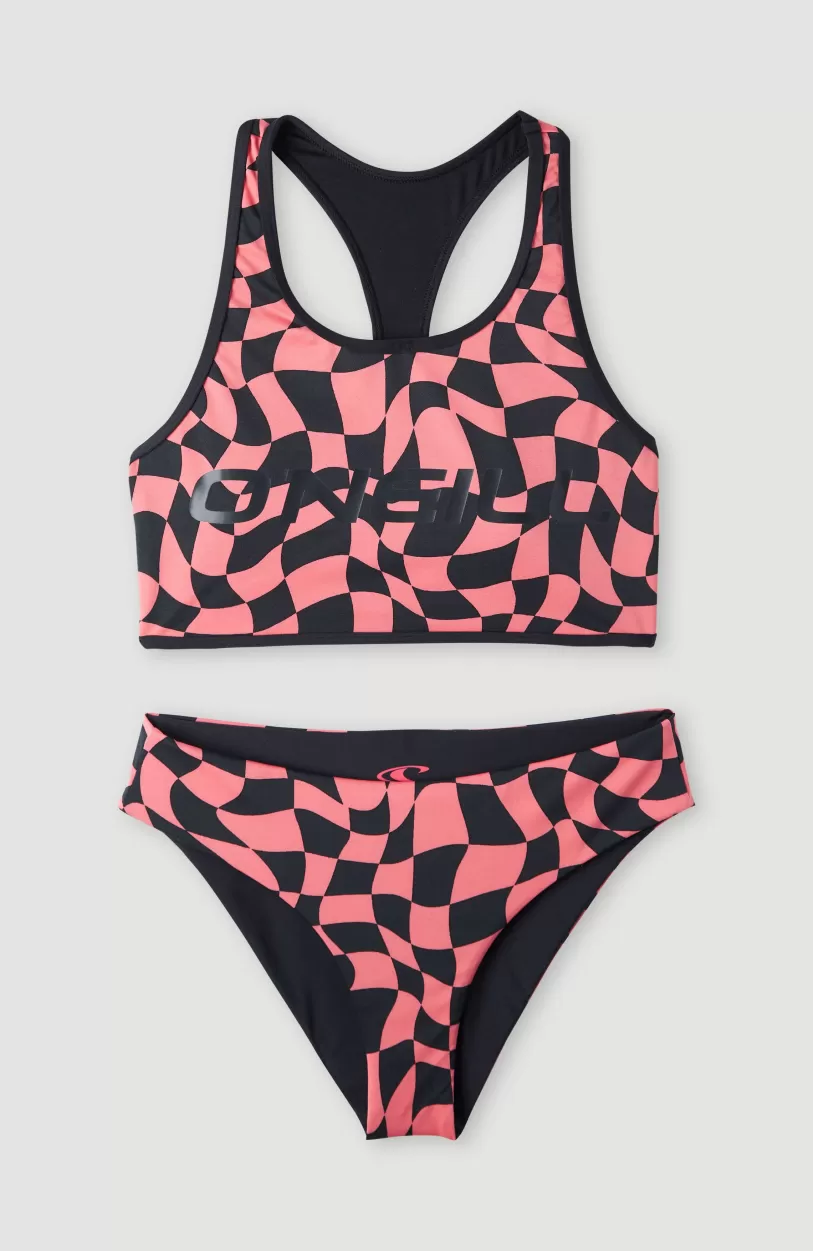 Best Sale O’Neill Active O'Neill Sporty Bikiniset | Pink Checkboard