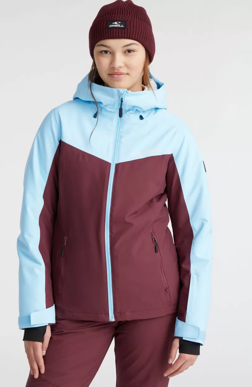 Outlet O’Neill Aplite Wintersportjas | Blue Wave Colour Block