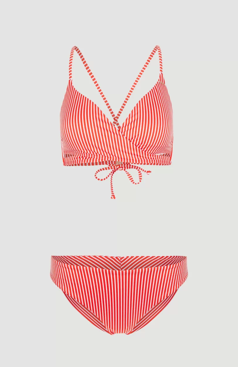 Cheap O’Neill Baay - Maoi Bralette Bikiniset | Red Simple Stripe