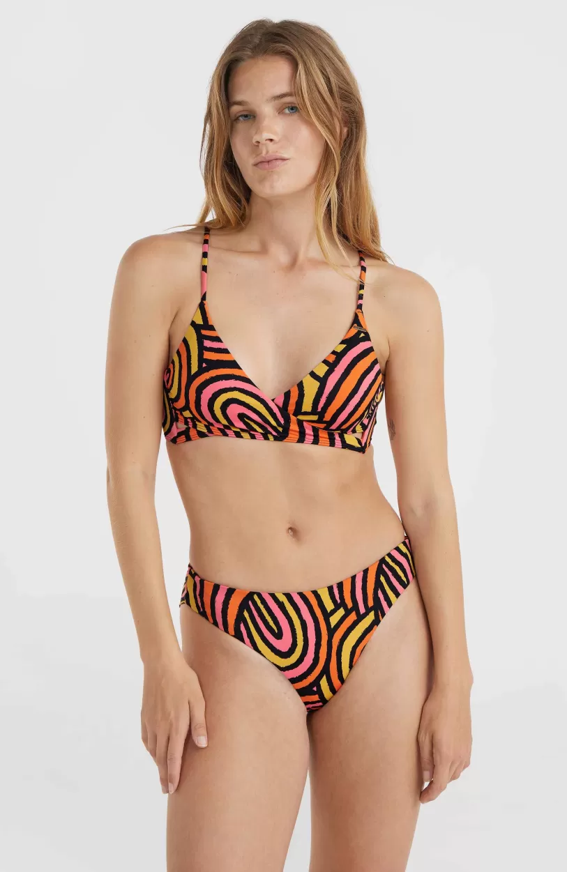 New O’Neill Baay Maoi Bikiniset | Orange Rainbow Stripe