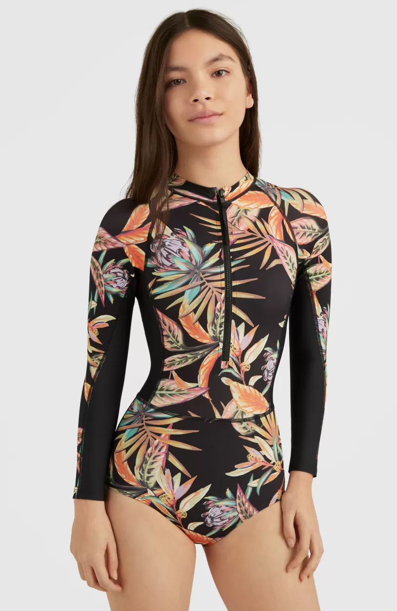 Cheap O’Neill Badpak O'Neill Sunset | Black Tropical Flower