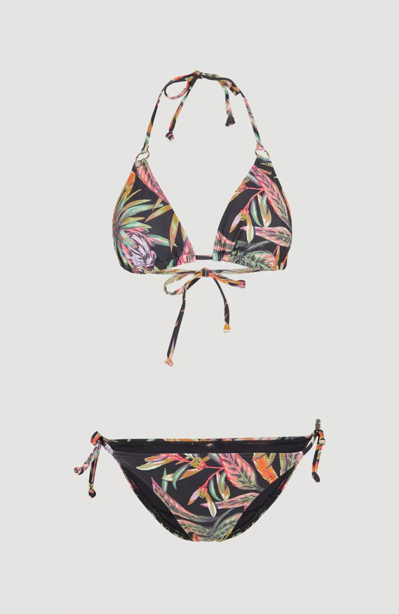 Discount O’Neill Bikini Capri - Bondey Triangle | Black Tropical Flower