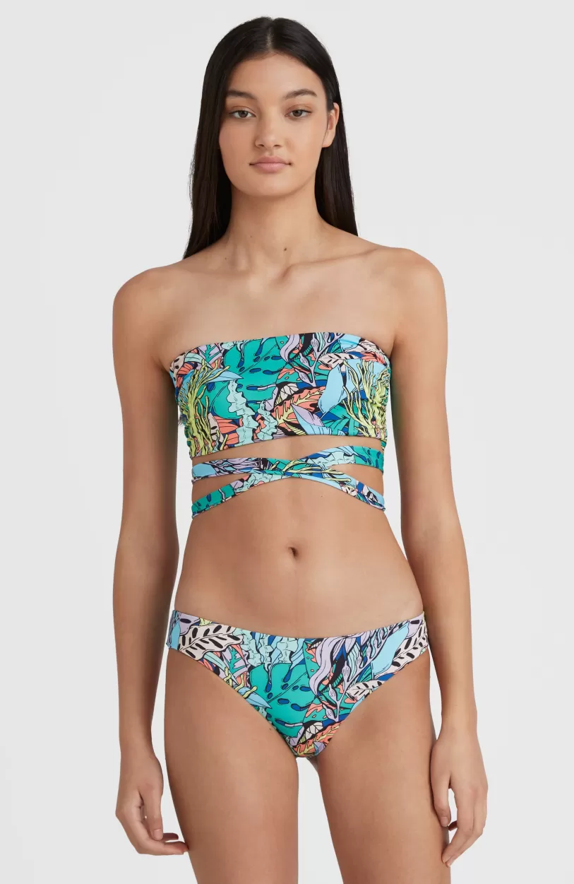 Discount O’Neill Bikini Jen - Maoi Bandeau | Blue Comic Seaweed