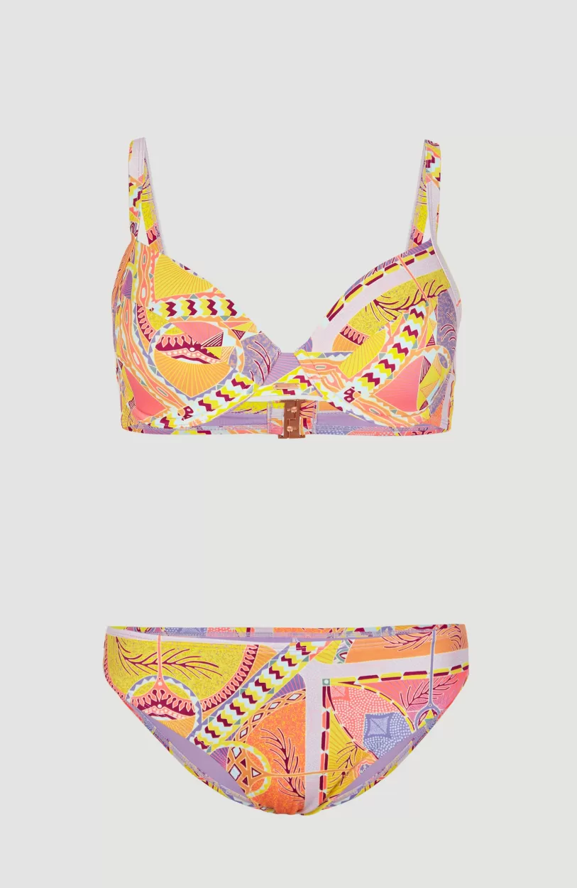 Sale O’Neill Bikini Julia Wb - Rita Moulded Wire | Yellow Scarf Print