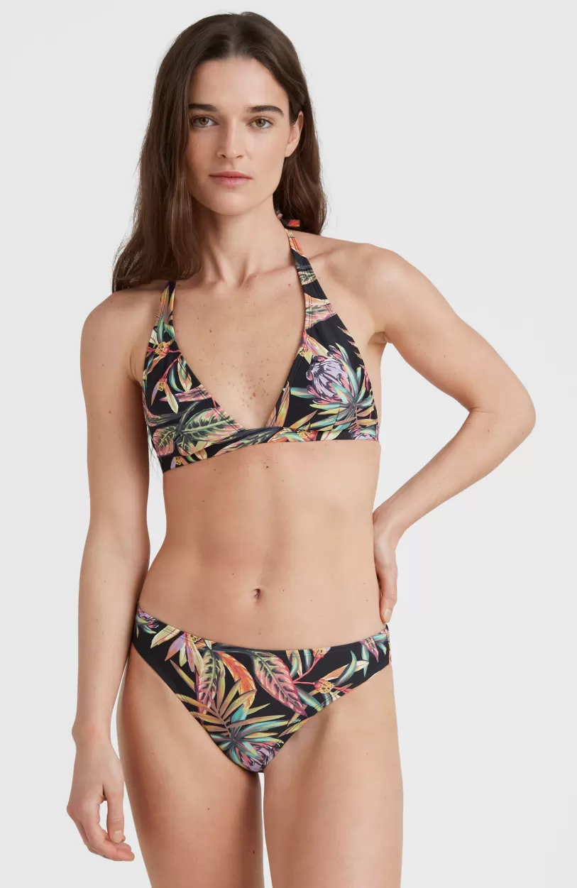 Outlet O’Neill Bikini Marga - Rita Halter | Black Tropical Flower