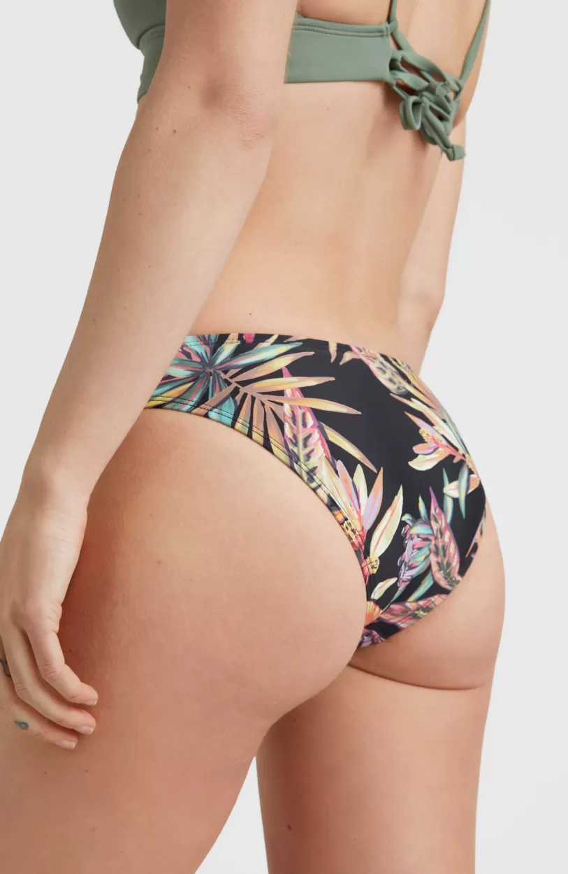 Discount O’Neill Bikinibroekje Cruz | Black Tropical Flower