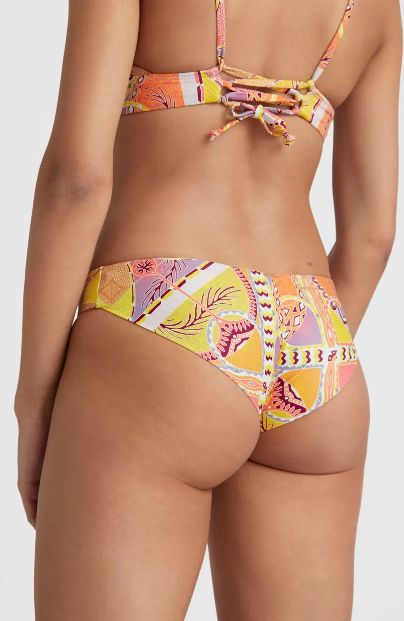 Shop O’Neill Bikinibroekje Maoi | Yellow Scarf Print