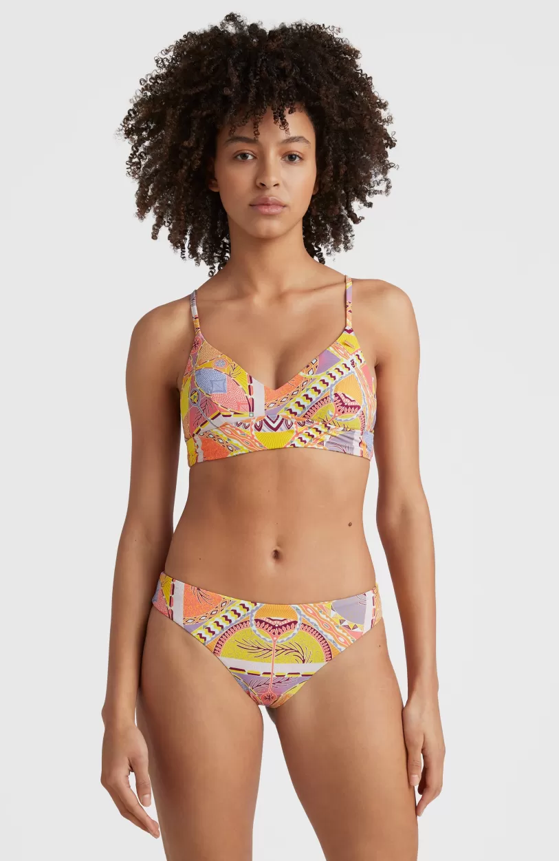 Shop O’Neill Bikinibroekje Maoi | Yellow Scarf Print