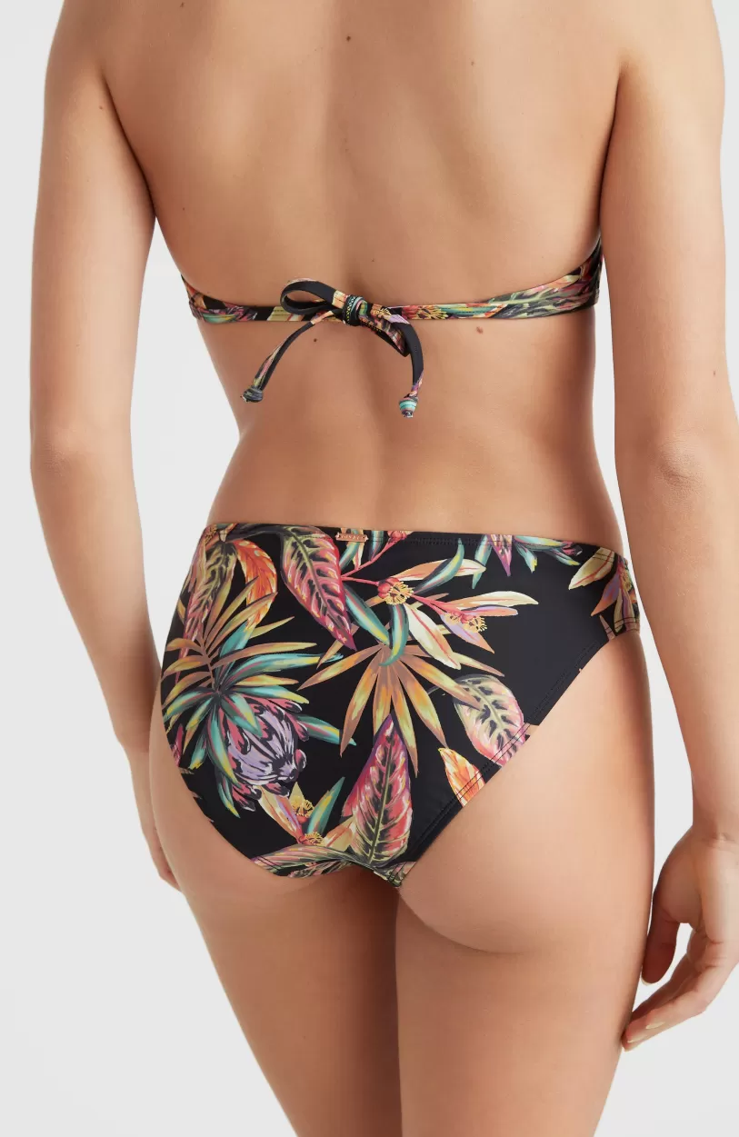 Online O’Neill Bikinibroekje Rita | Black Tropical Flower