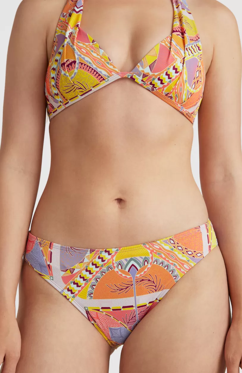 Best Sale O’Neill Bikinibroekje Rita | Yellow Scarf Print