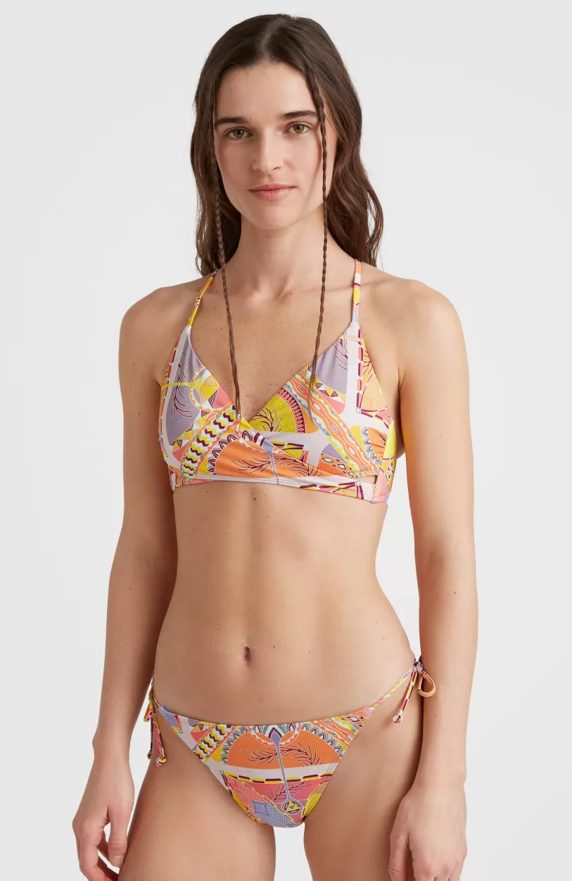 Flash Sale O’Neill Bikinitop Baay Bralette | Yellow Scarf Print