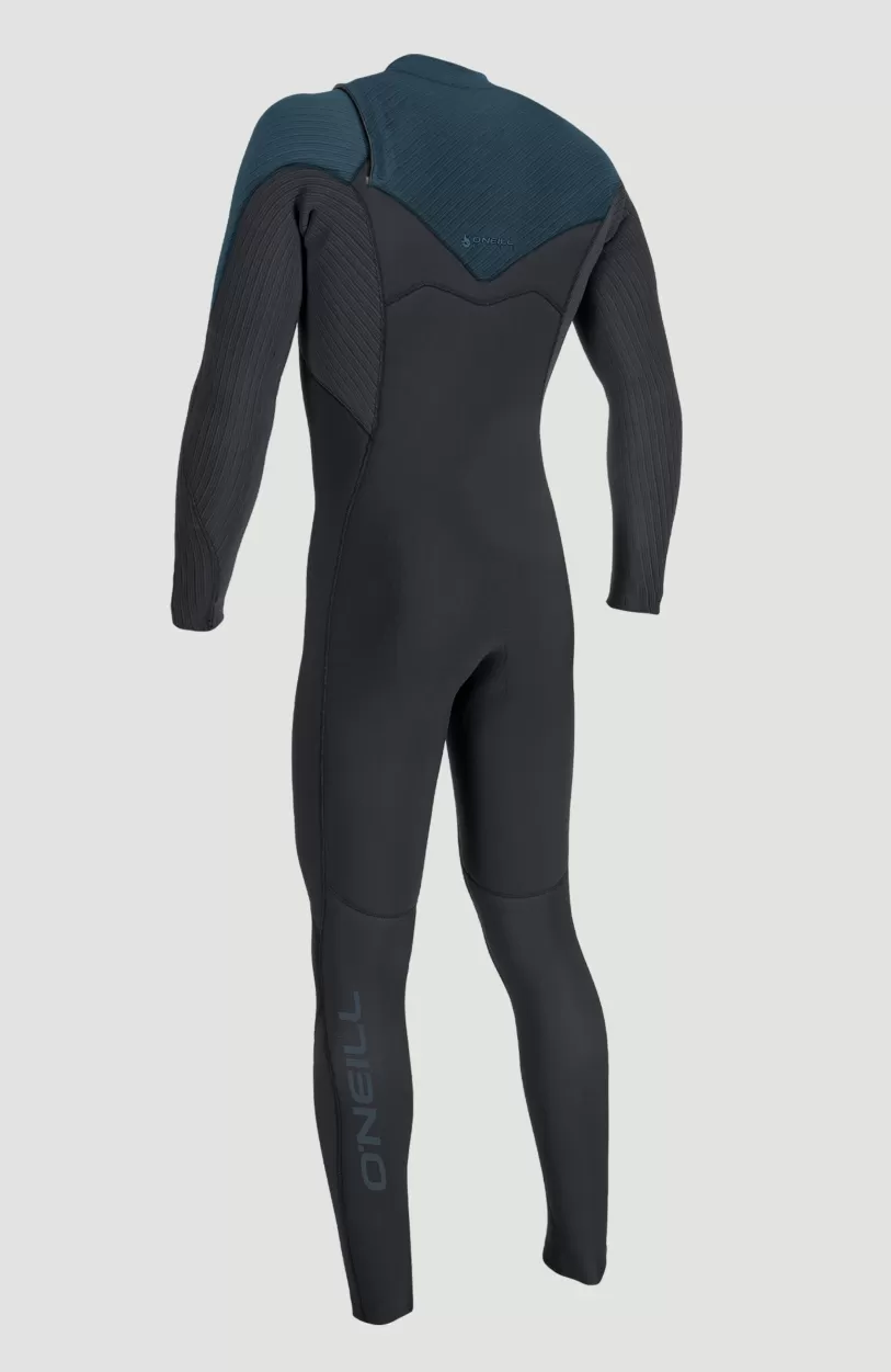 Hot O’Neill Blueprint Windfreak 5/4mm Chest Zip Full Wetsuit | BLACK/CADET BLUE