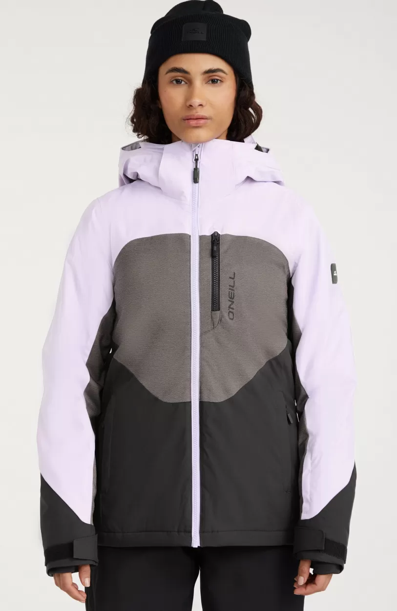 Fashion O’Neill Carbonite Wintersportjas | Purple Rose Colour Block