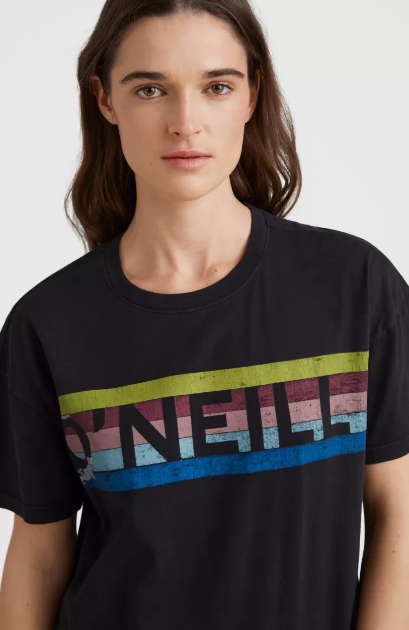 Store O’Neill Connective Graphic Long T-shirt | Black Out