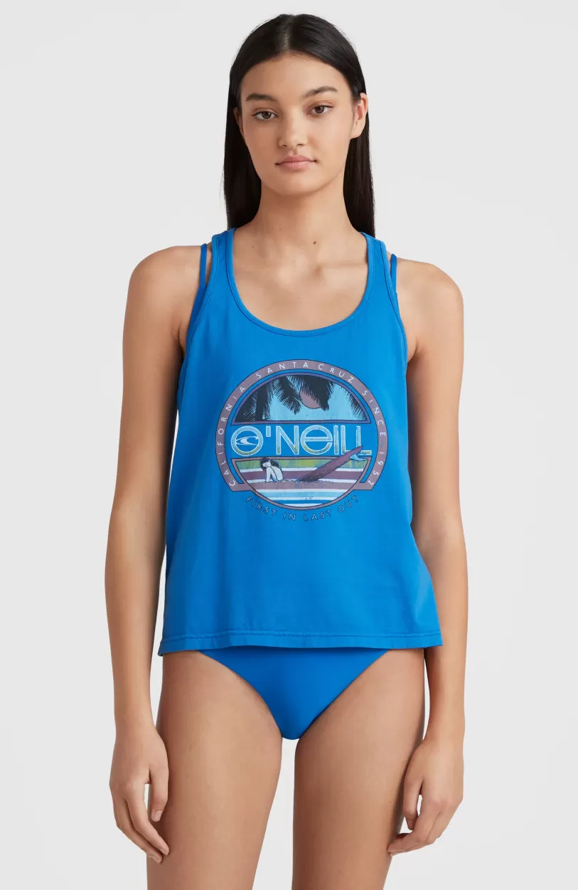 New O’Neill Connective Graphic Tanktop | Princess Blue