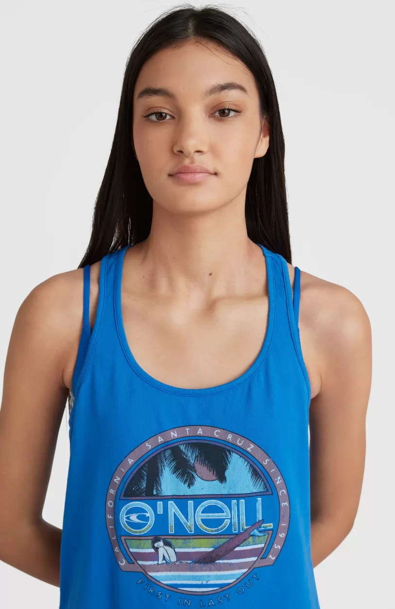 New O’Neill Connective Graphic Tanktop | Princess Blue