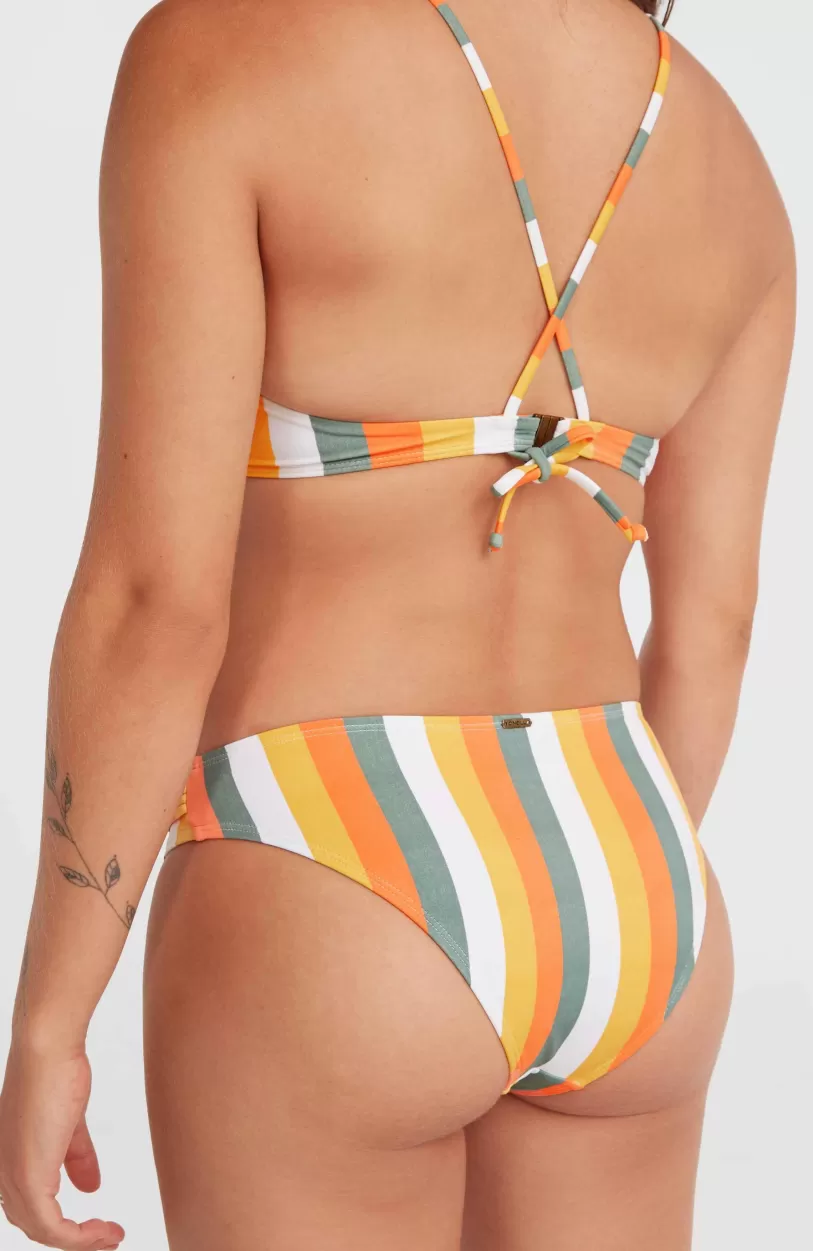 Best Sale O’Neill Cruz Bikinibroekje | Orange Multistripe