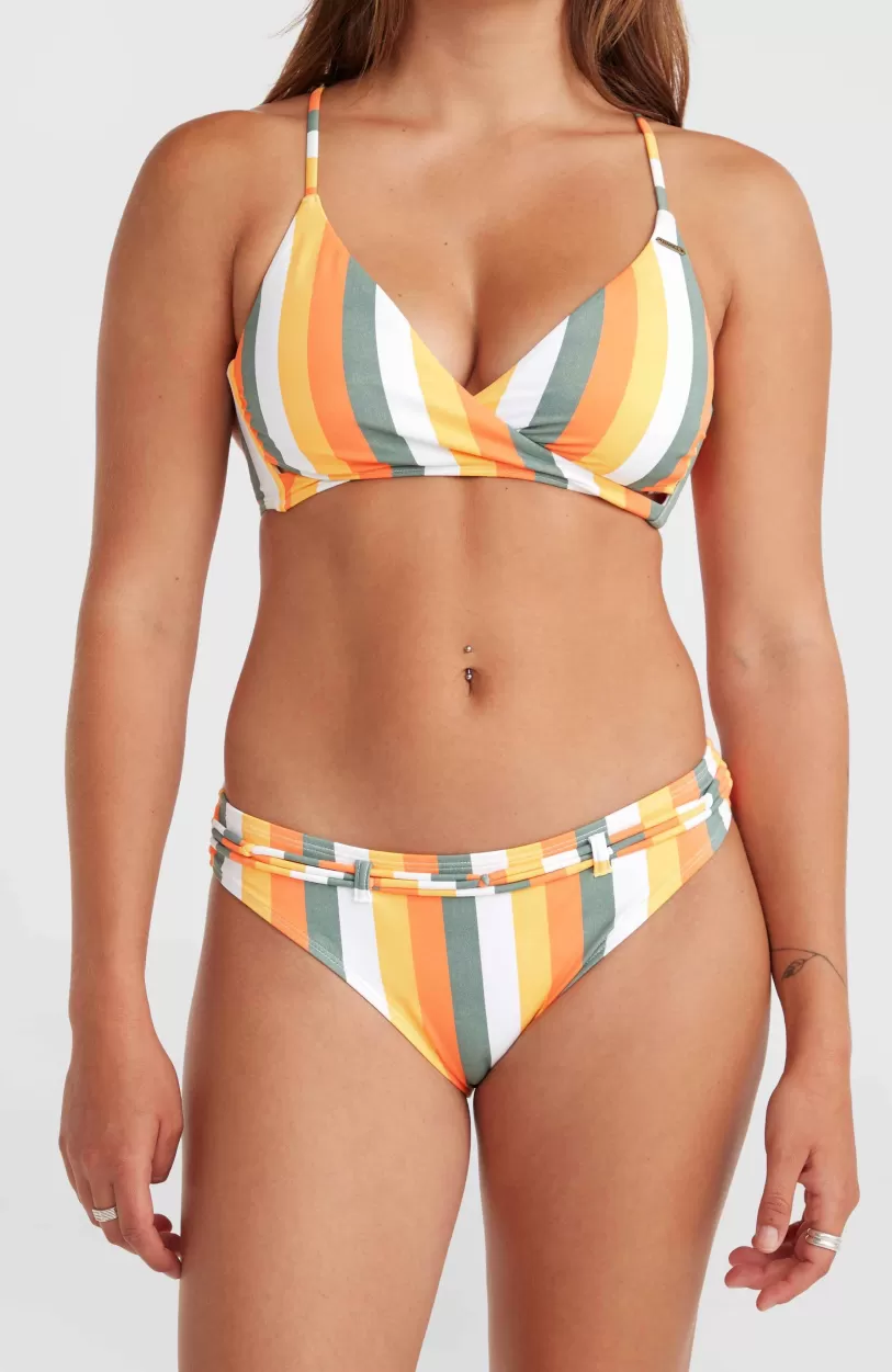 Best Sale O’Neill Cruz Bikinibroekje | Orange Multistripe