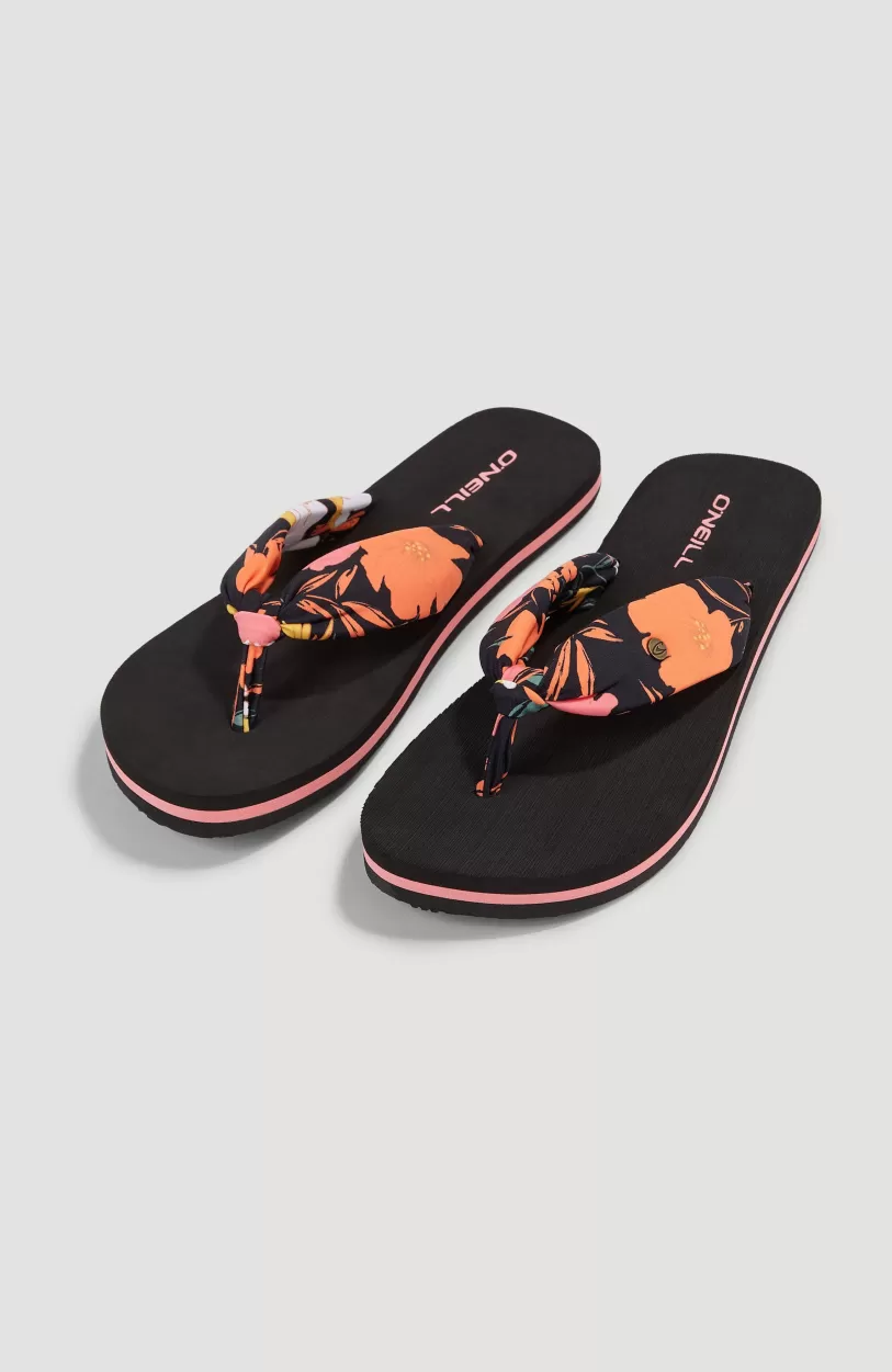 Hot O’Neill Ditsy Sun BLOOM™ Slippers | Black Bluemchen