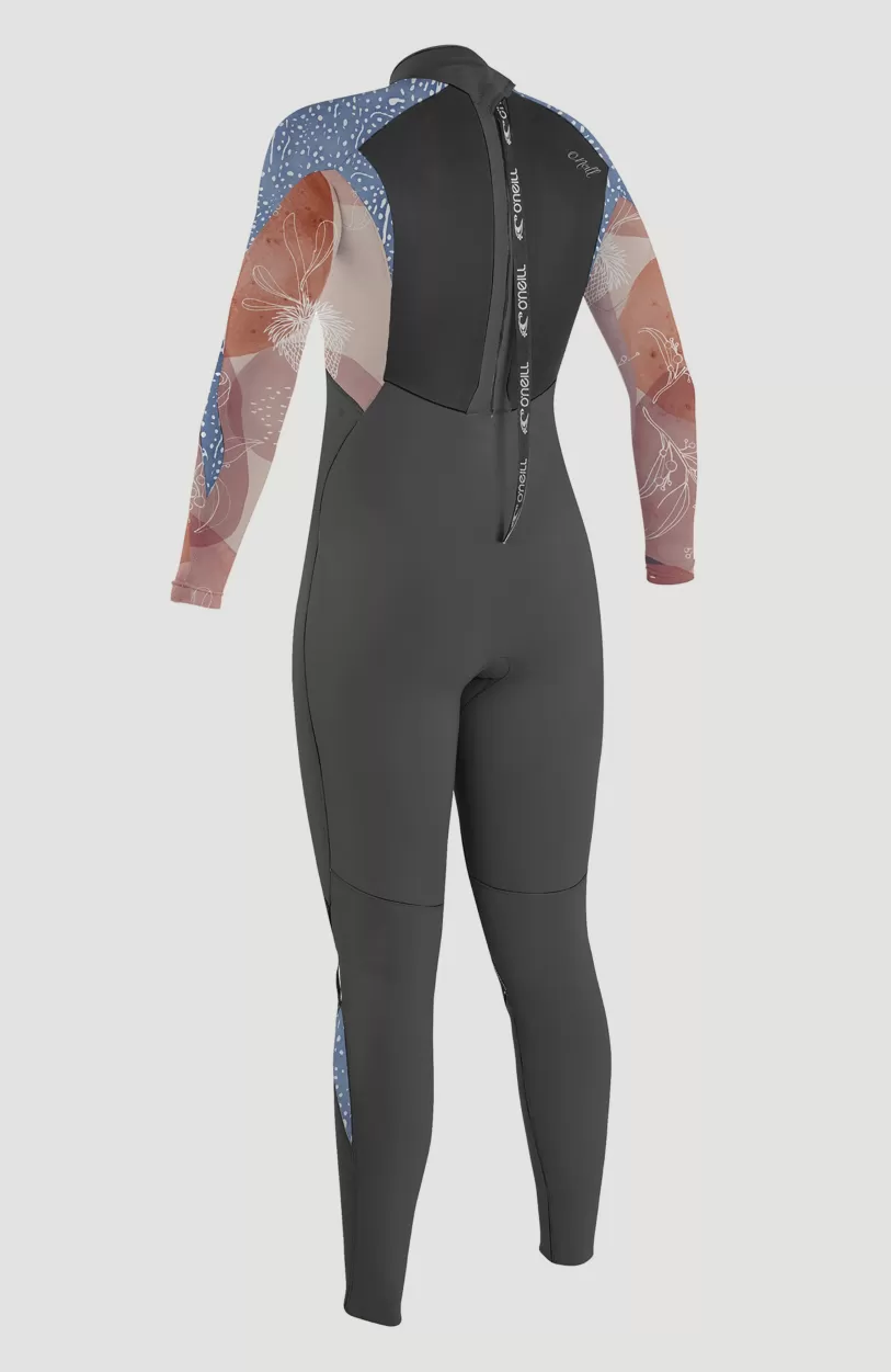 New O’Neill Epic 4/3mm Back Zip Full Wetsuit | GRAPHITE/DESERT BLOOM/DRIFT BL