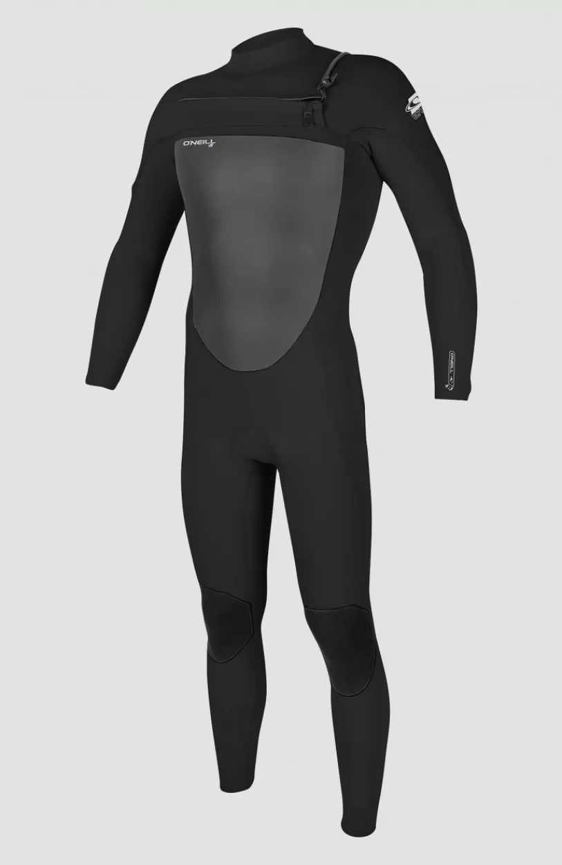 Outlet O’Neill Epic 4/3mm Chest Zip Full Wetsuit | BLACK/BLACK