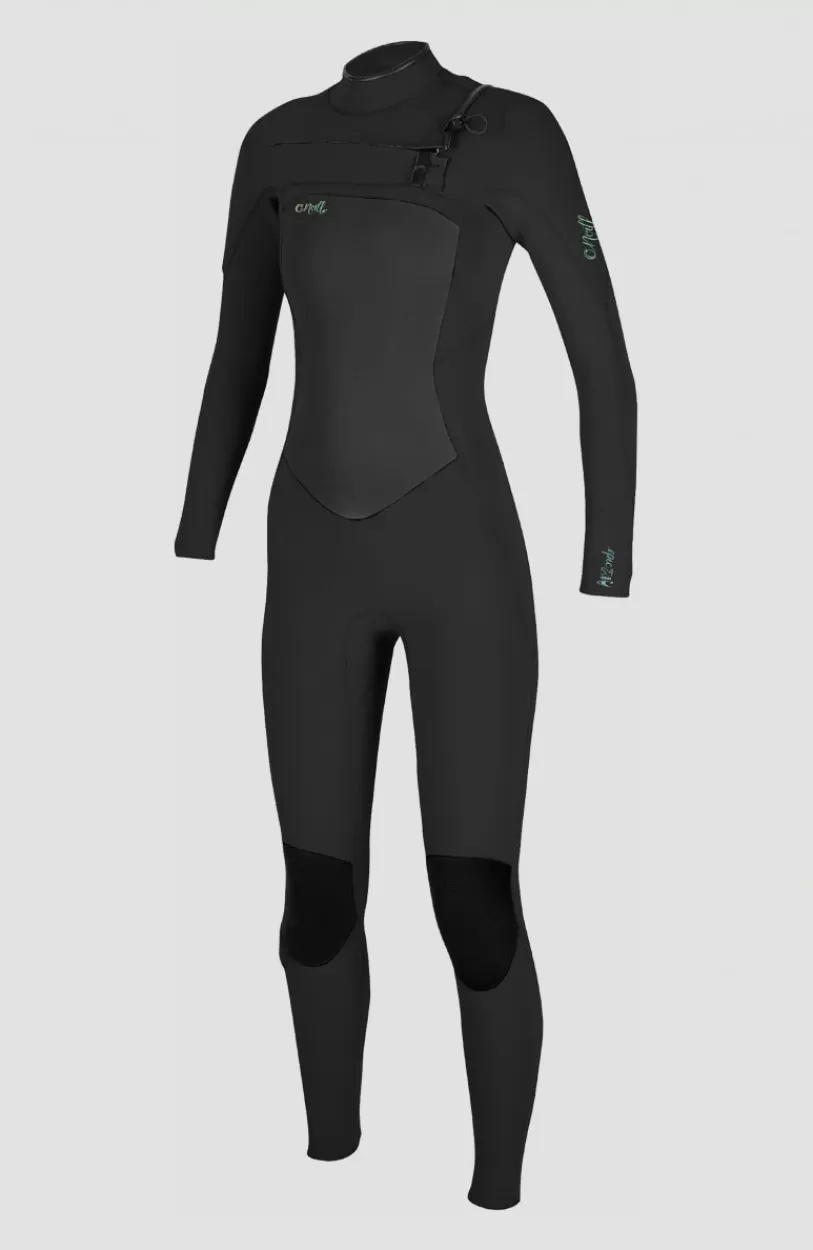 Hot O’Neill Epic 5/4mm Chest Zip Full Wetsuit | BLACK/BLACK