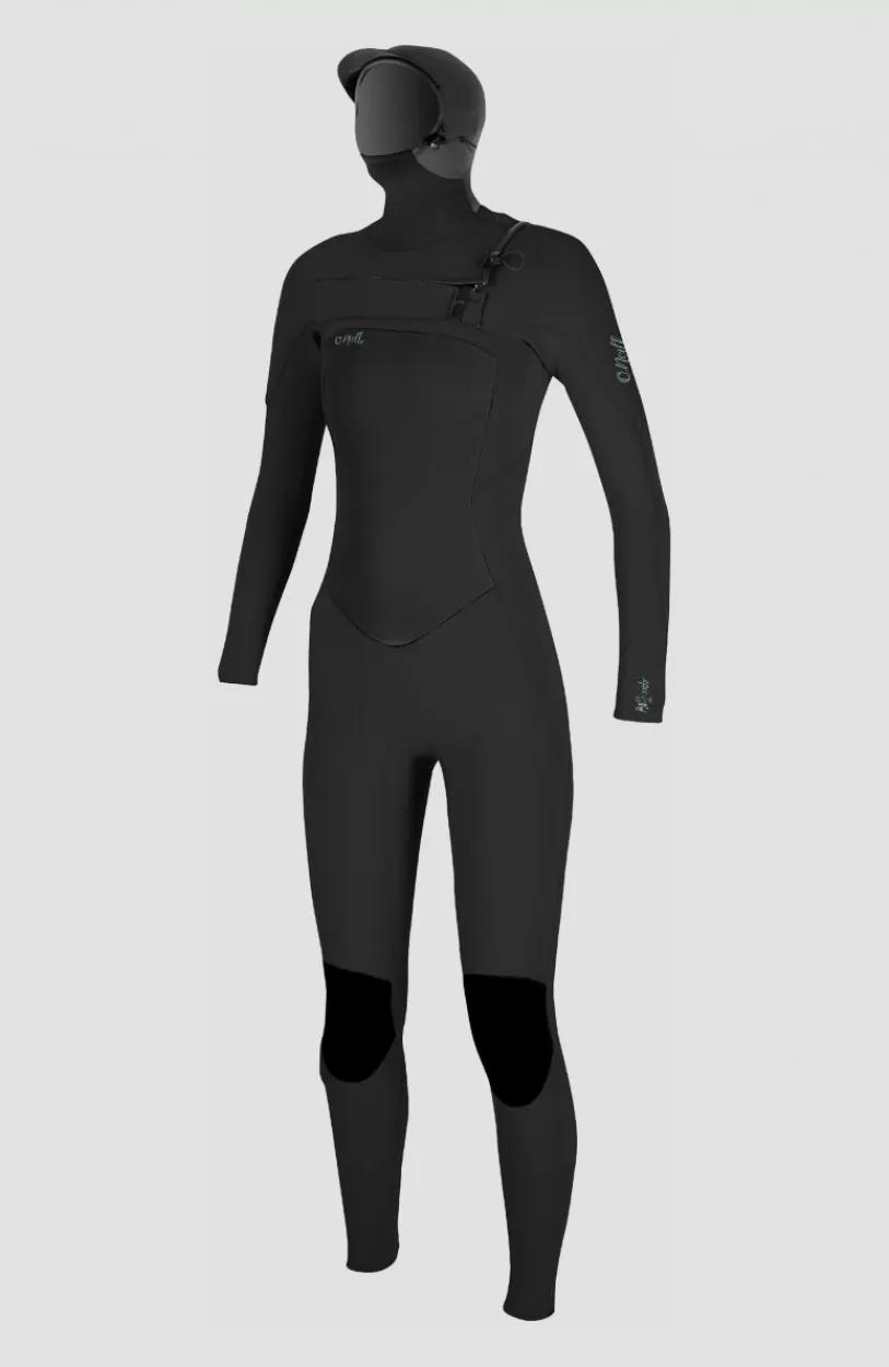 Online O’Neill Epic 6/5/4mm Chest Zip Full Wetsuit With Hood | BLACK/BLACK