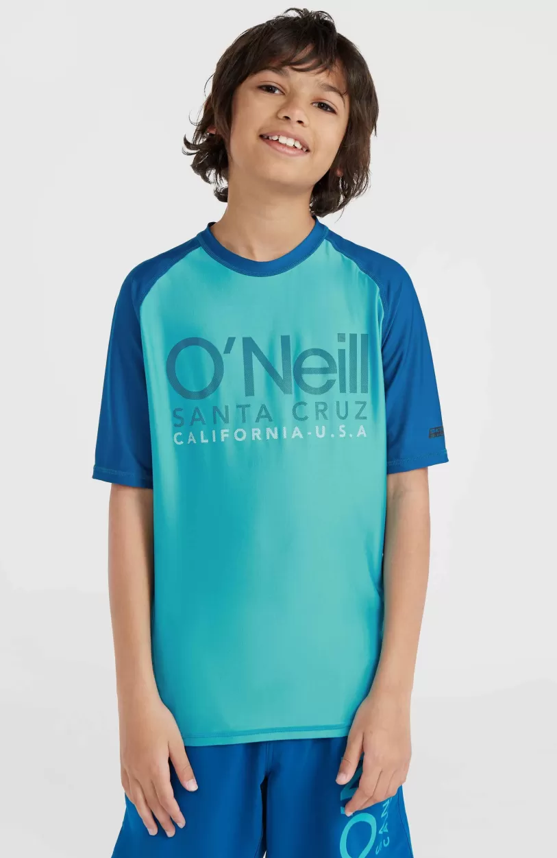 Best Sale O’Neill Essentials Cali Shirt Met Korte Mouwen | Neon Blue