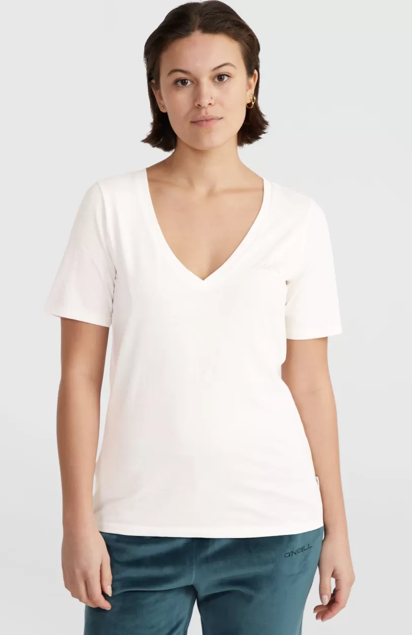 Store O’Neill Essentials T-shirt Met V-hals | Snow White