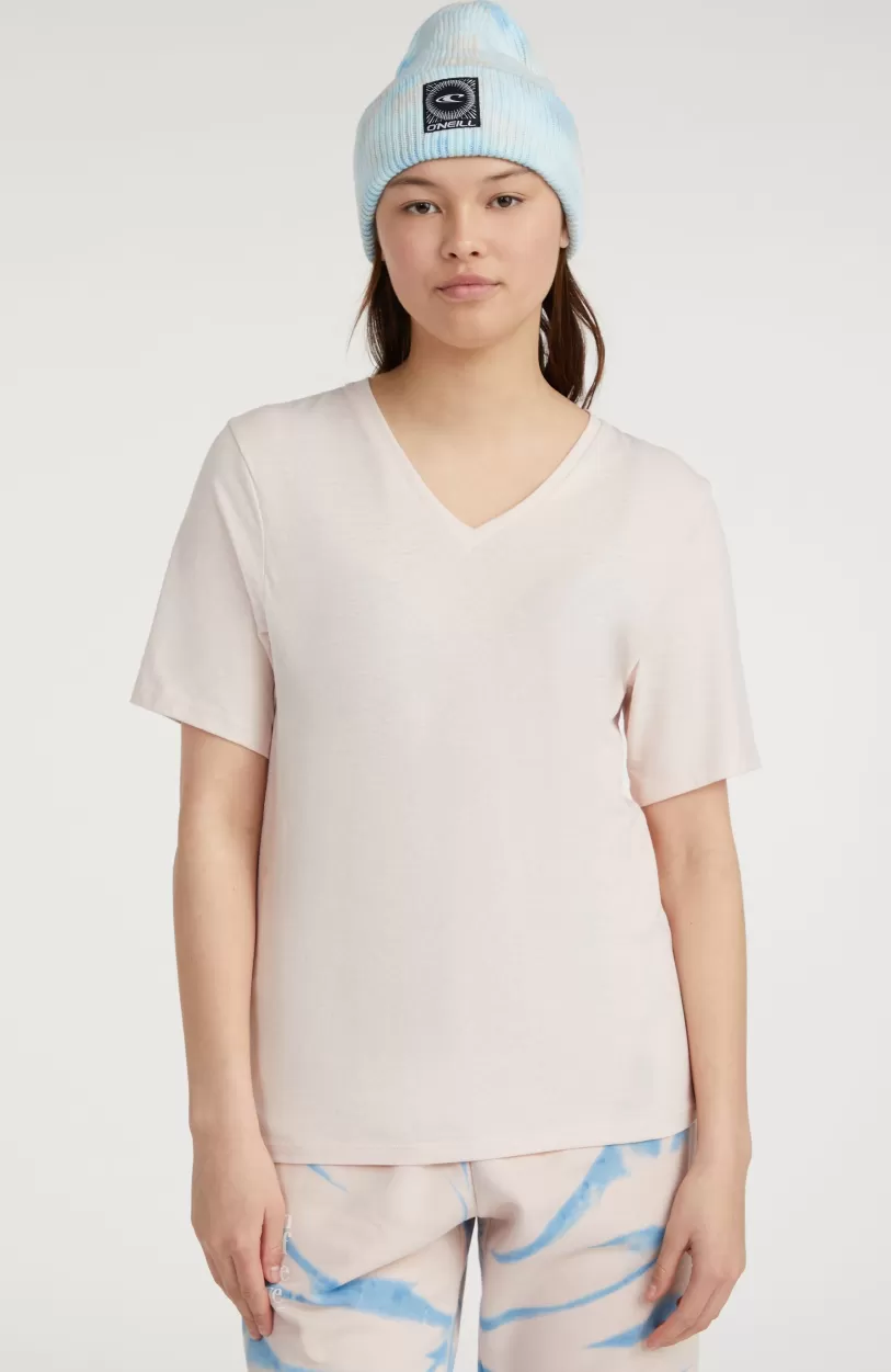 New O’Neill Essentials V-Neck T-Shirt | Peach Whip