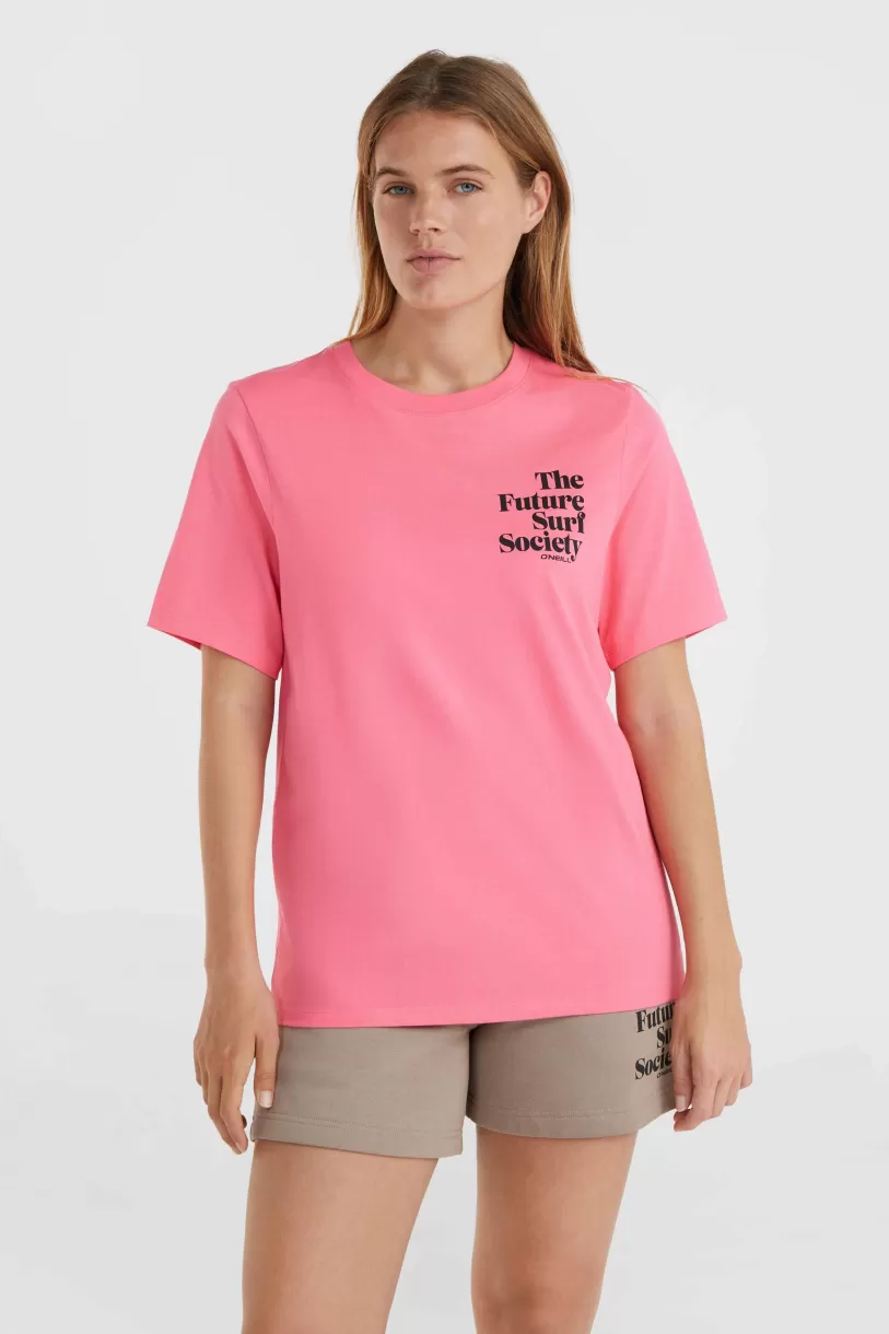 Hot O’Neill Future Surf Society Regular T-shirt | Perfectly Pink