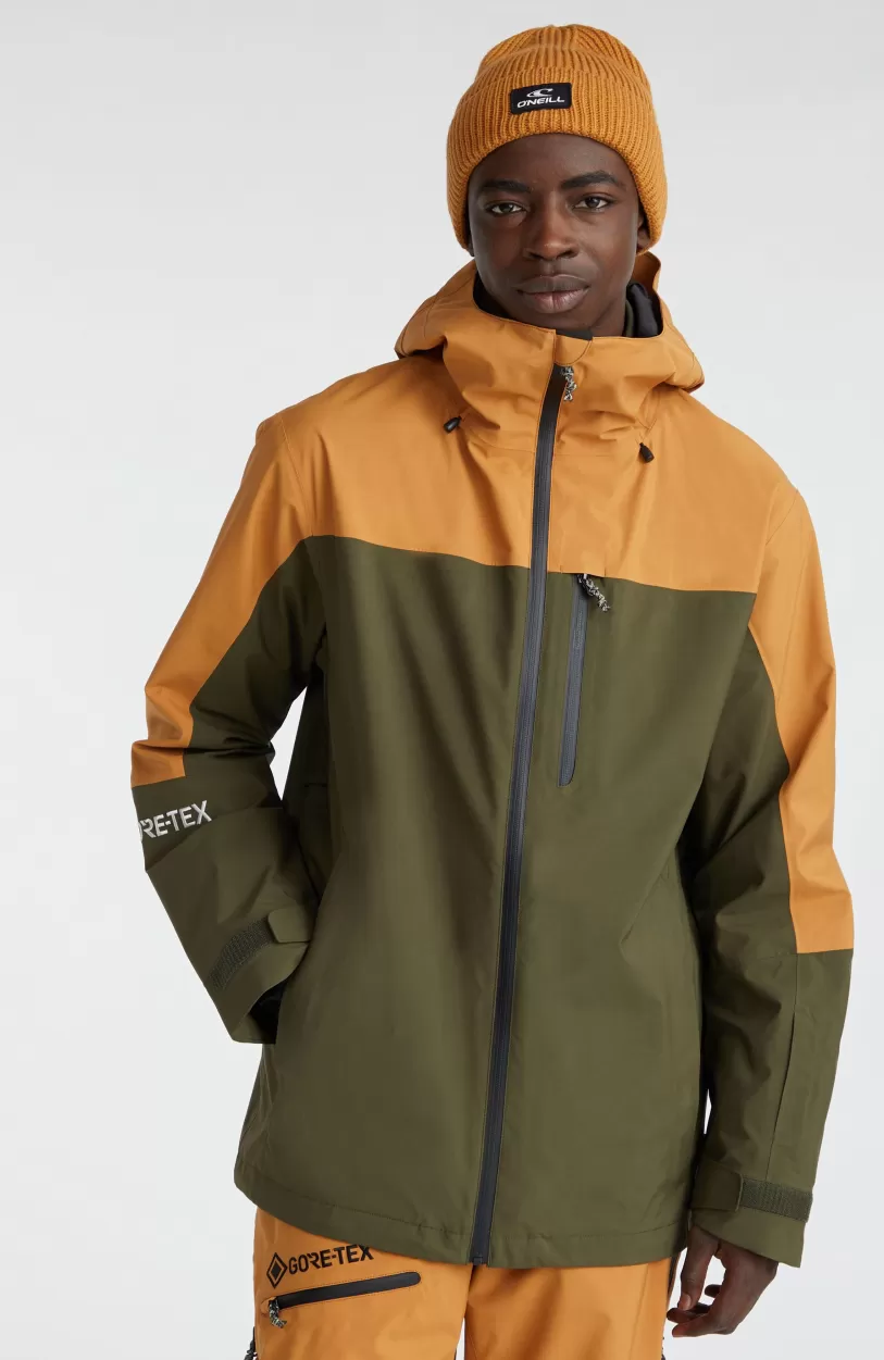 Sale O’Neill GORE-TEX Psycho Wintersportjas | Rich Caramel Colour block