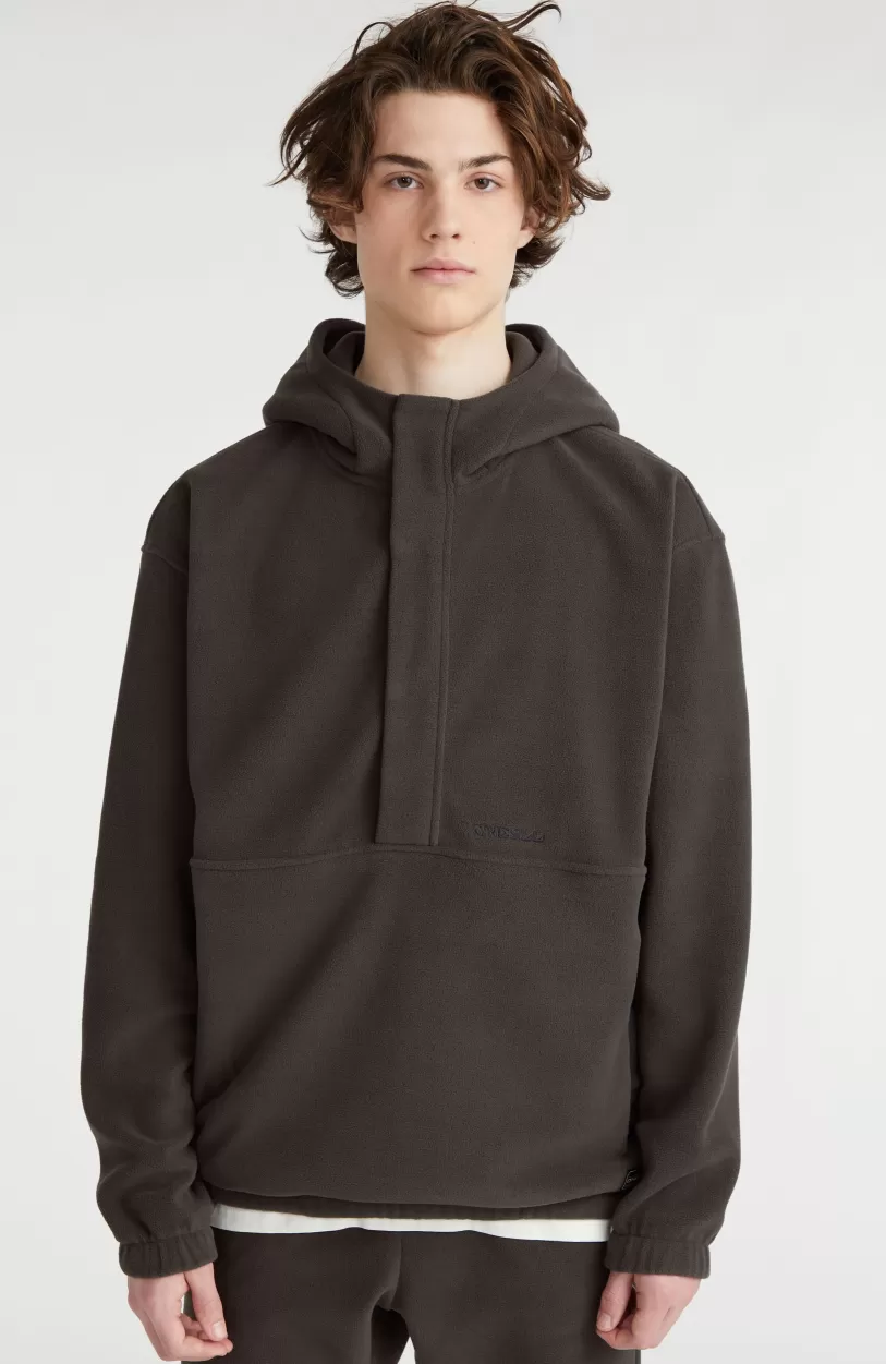 Fashion O’Neill Hoodie Superfleece Met Halve Rits | Black Out Colour Block