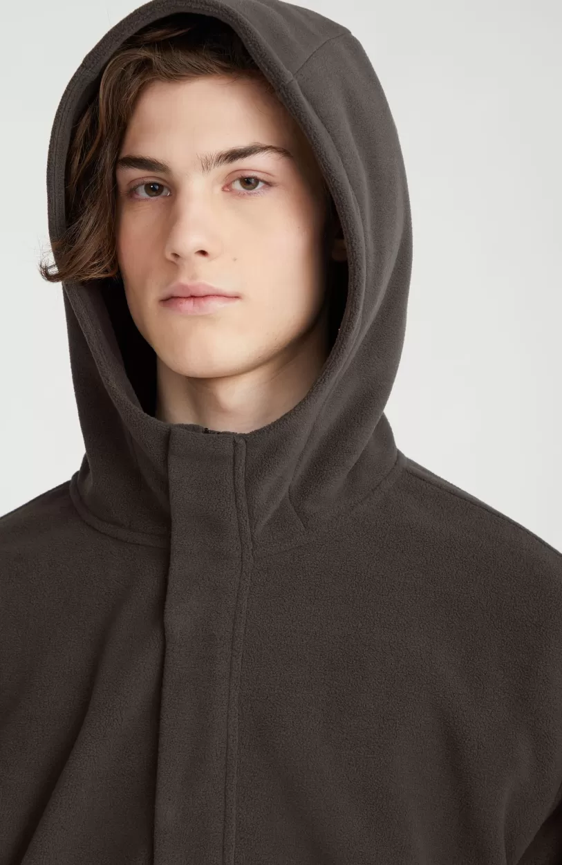 Fashion O’Neill Hoodie Superfleece Met Halve Rits | Black Out Colour Block