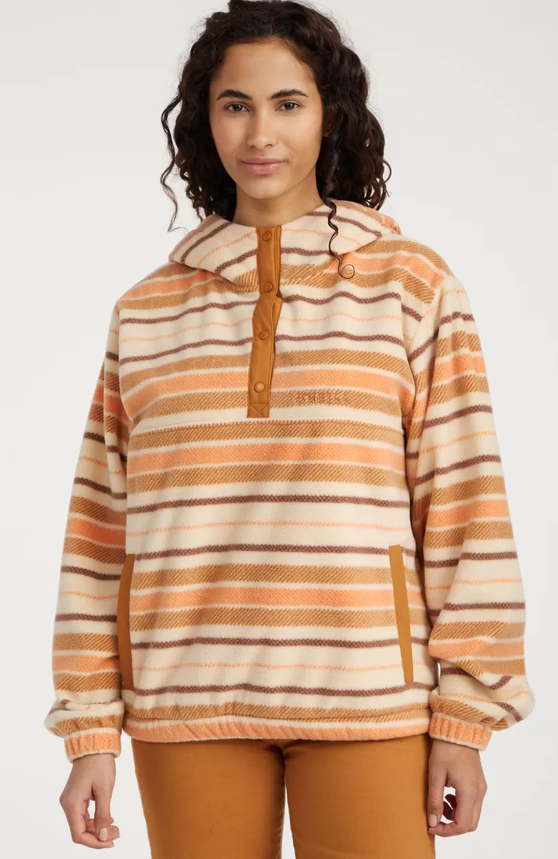 Shop O’Neill Hoodie Superfleece Met Halve Rits | White Crossover Stripe