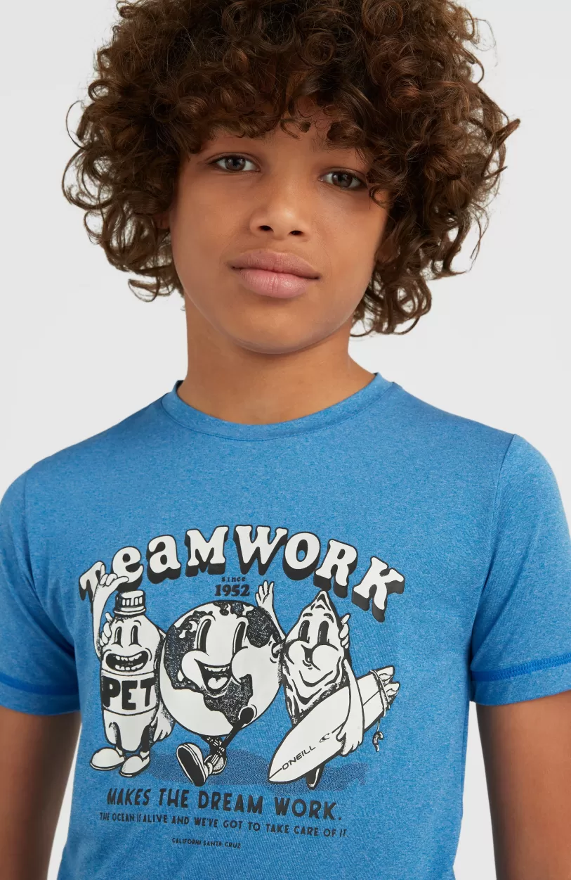 Hot O’Neill Hybrid Teamwork T-shirt | Princess Blue