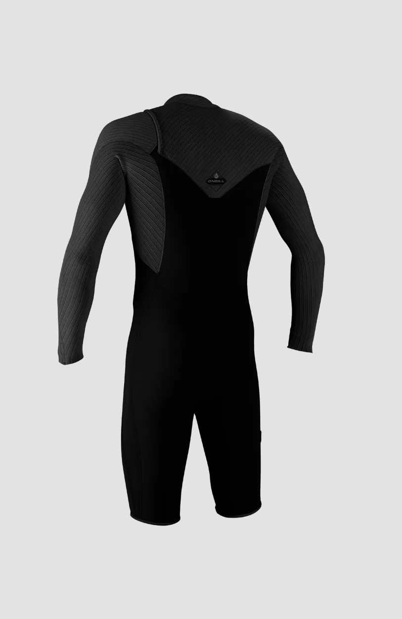 Sale O’Neill Hyperfreak 2mm Chest Zip Longsleeve Spring Wetsuit | BLACK/BLACK