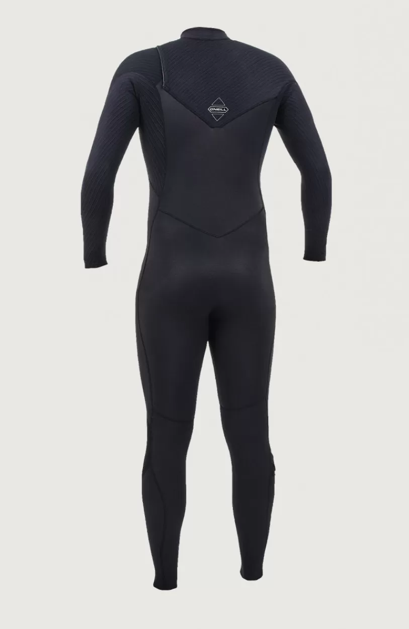 Best O’Neill Hyperfreak 3/2mm Chest Zip Full Wetsuit | BLACK/BLACK