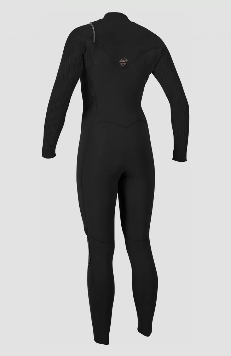 Clearance O’Neill Hyperfreak 4/3mm+ Chest Zip Full Wetsuit | BLACK/BLACK