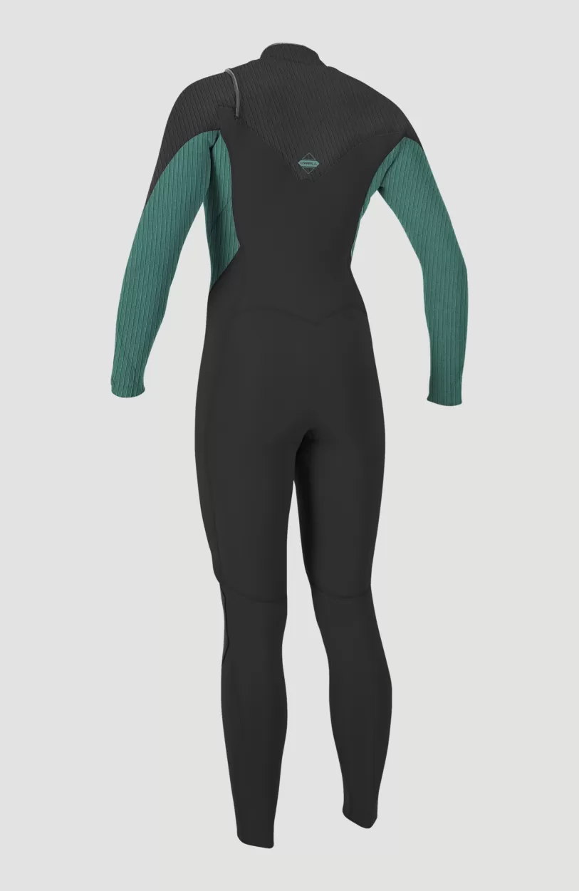 Shop O’Neill Hyperfreak 4/3mm+ Chest Zip Full Wetsuit | RAVEN/BRISTOL