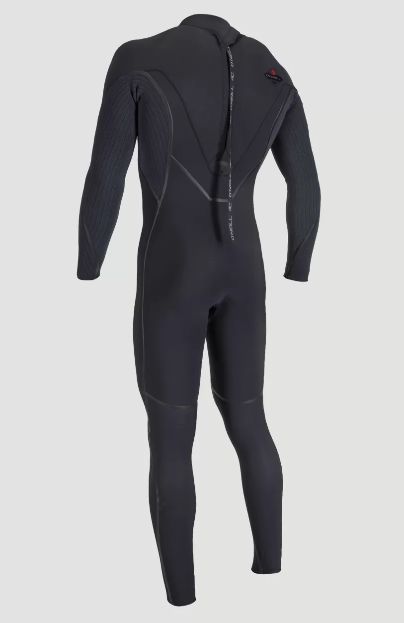 Cheap O’Neill Hyperfreak Fire 3/2+mm Back Zip Full Wetsuit | BLACK/BLACK