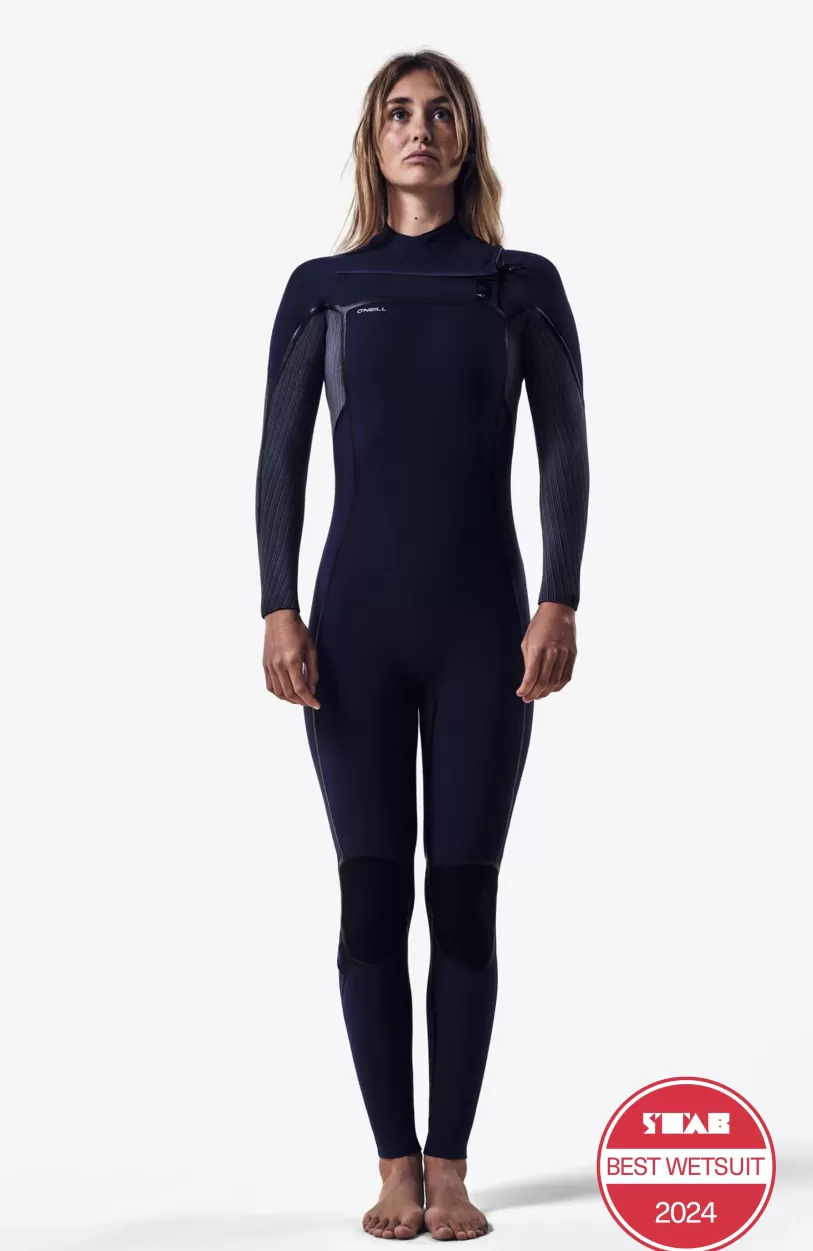 Discount O’Neill Hyperfreak Fire 4/3+mm Chest Zip Full Wetsuit | NAVY/SHADE