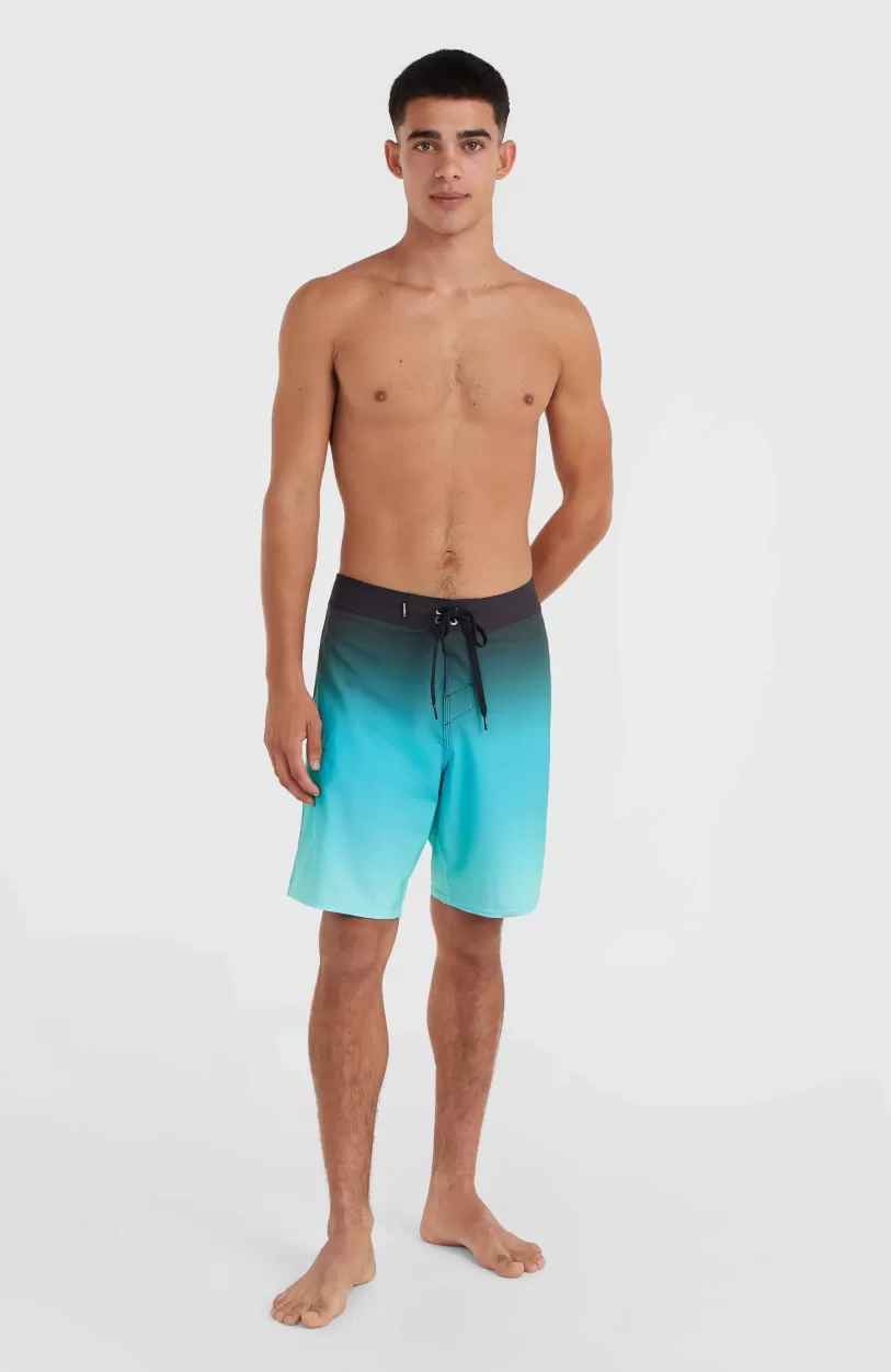 Sale O’Neill Hyperfreak Heat Fade 19" Boardshort | Black Heat Fade