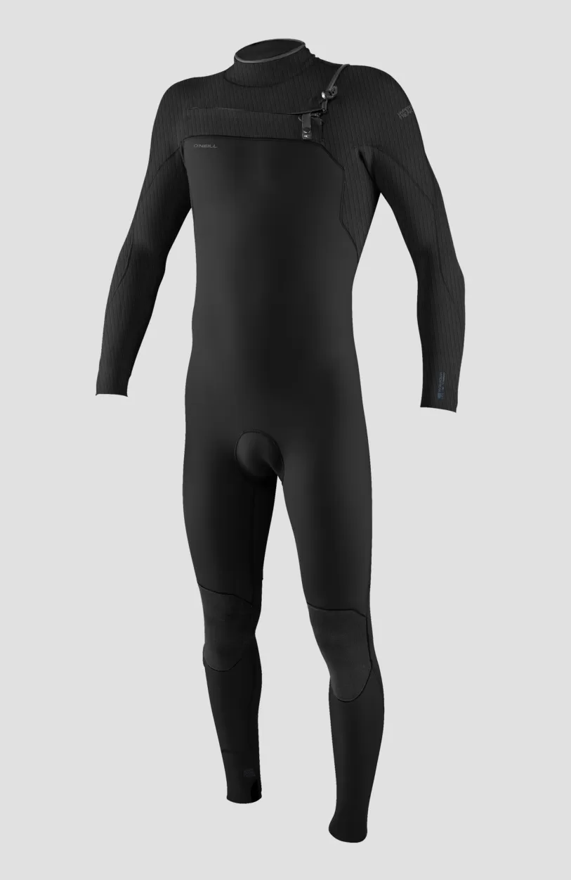 Outlet O’Neill Hyperfreak Wind 3/2+ Chest Zip Full Wetsuit | BLACK/BLACK