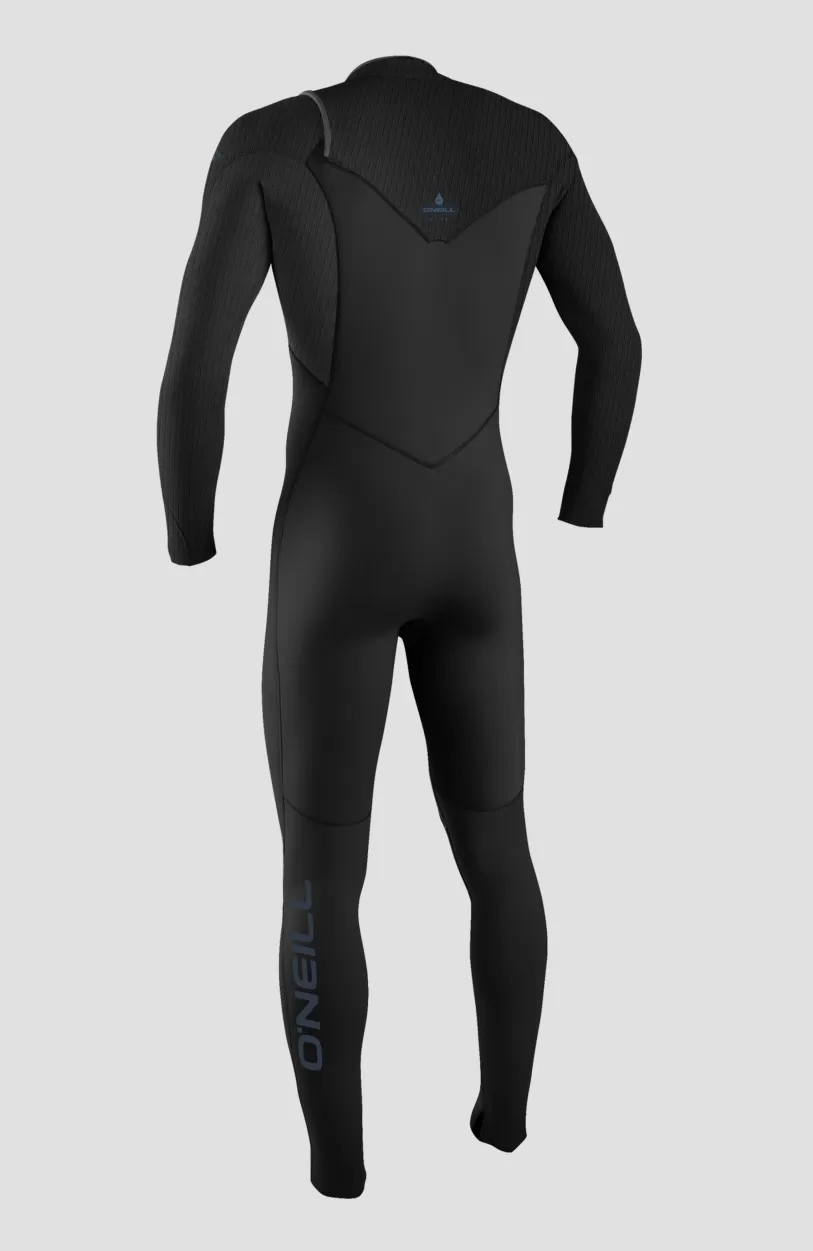 Outlet O’Neill Hyperfreak Wind 3/2+ Chest Zip Full Wetsuit | BLACK/BLACK