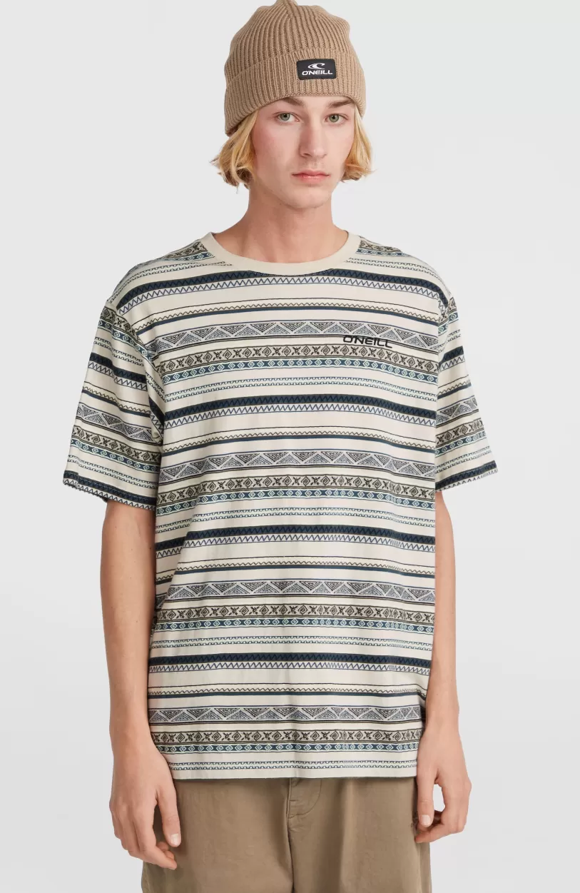 Hot O’Neill Ikat Jacquard T-shirt | Grey Ikat Stripe