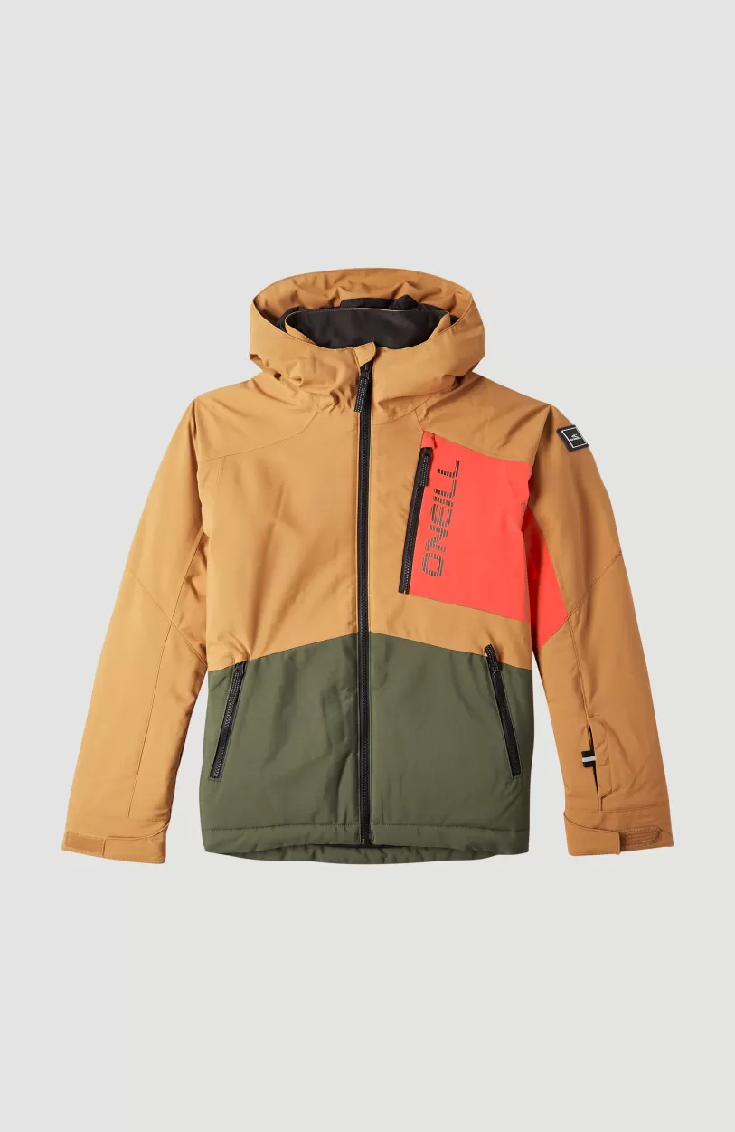 Cheap O’Neill JACKSAW JACKET | Rich Caramel Colour block