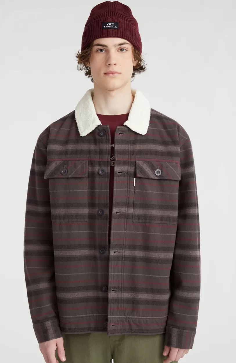 Fashion O’Neill Jas Fleece-Lined | Grey Crossover Stripe