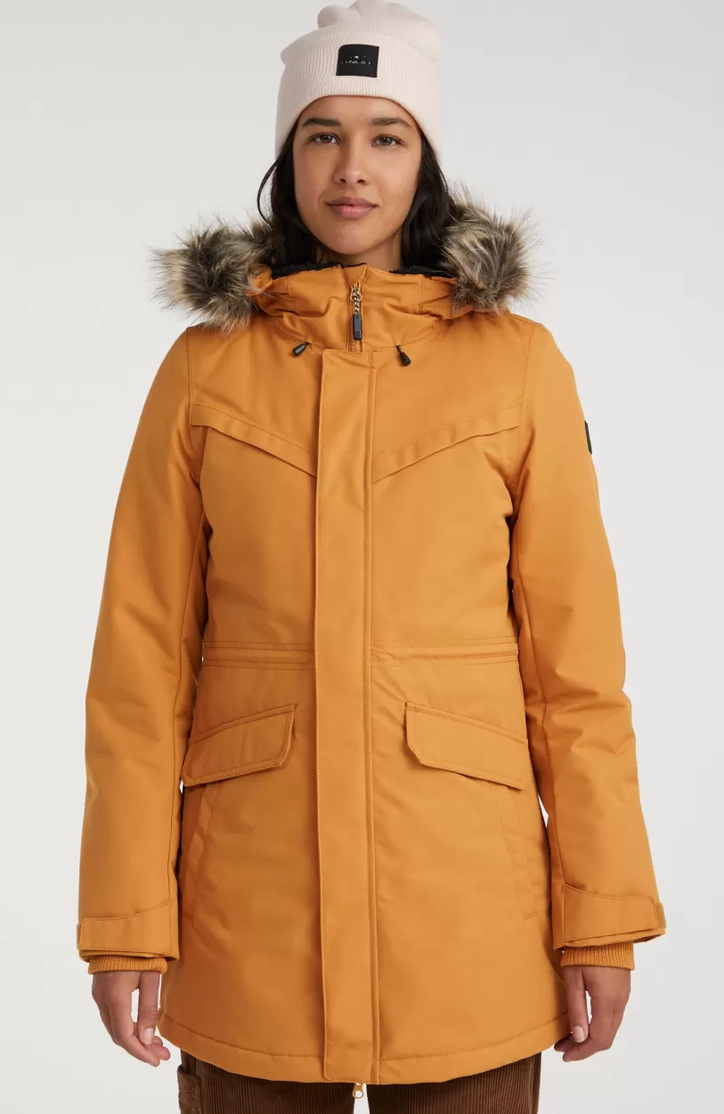 Fashion O’Neill Journey Parka Jas | Rich Caramel