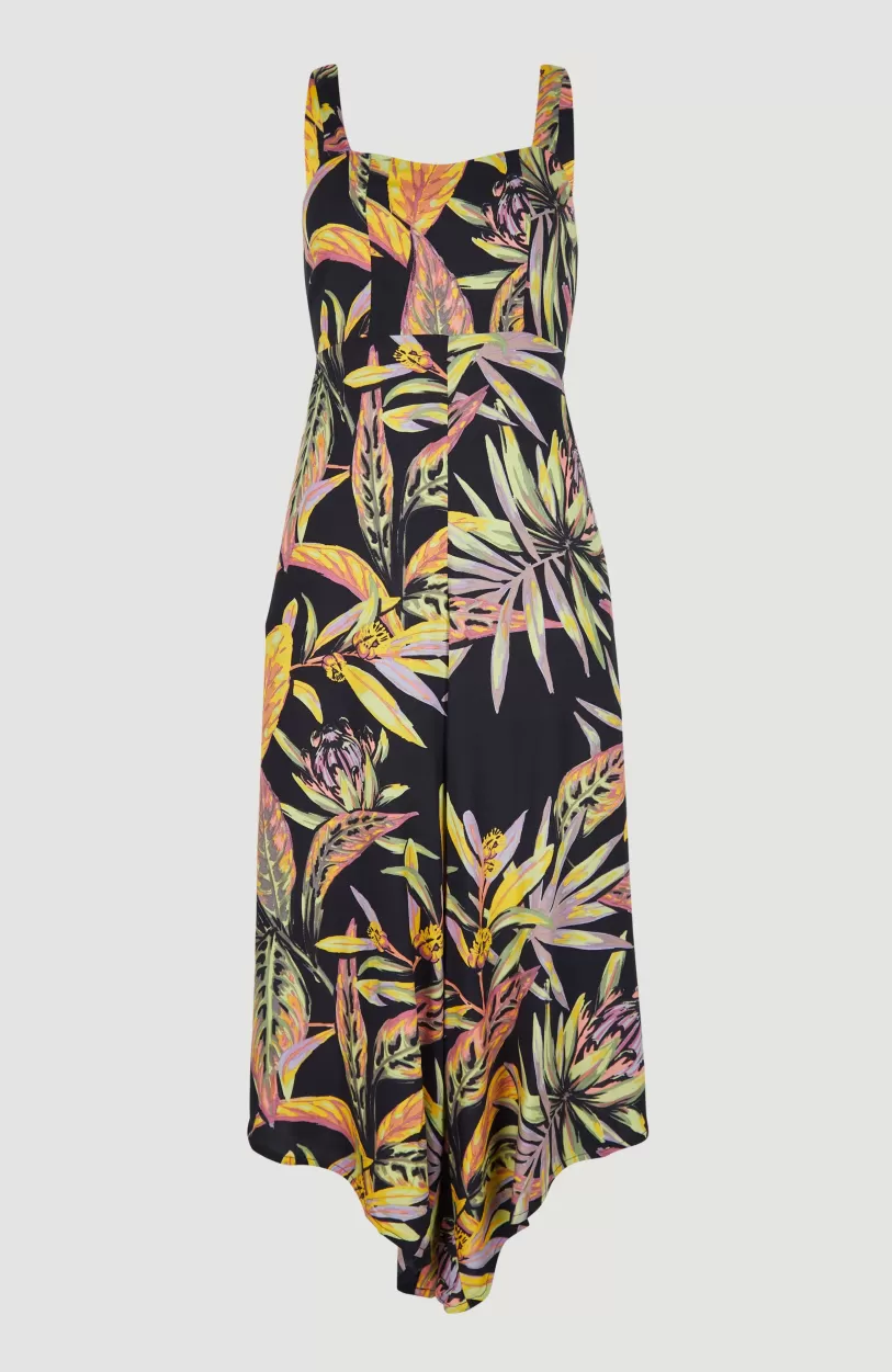 Clearance O’Neill Jumpsuit Alba | Black Tropical Flower